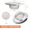 Kitchen Sink Drain Strainer, Stainless Steel Drain Mesh Strainer, 4.5