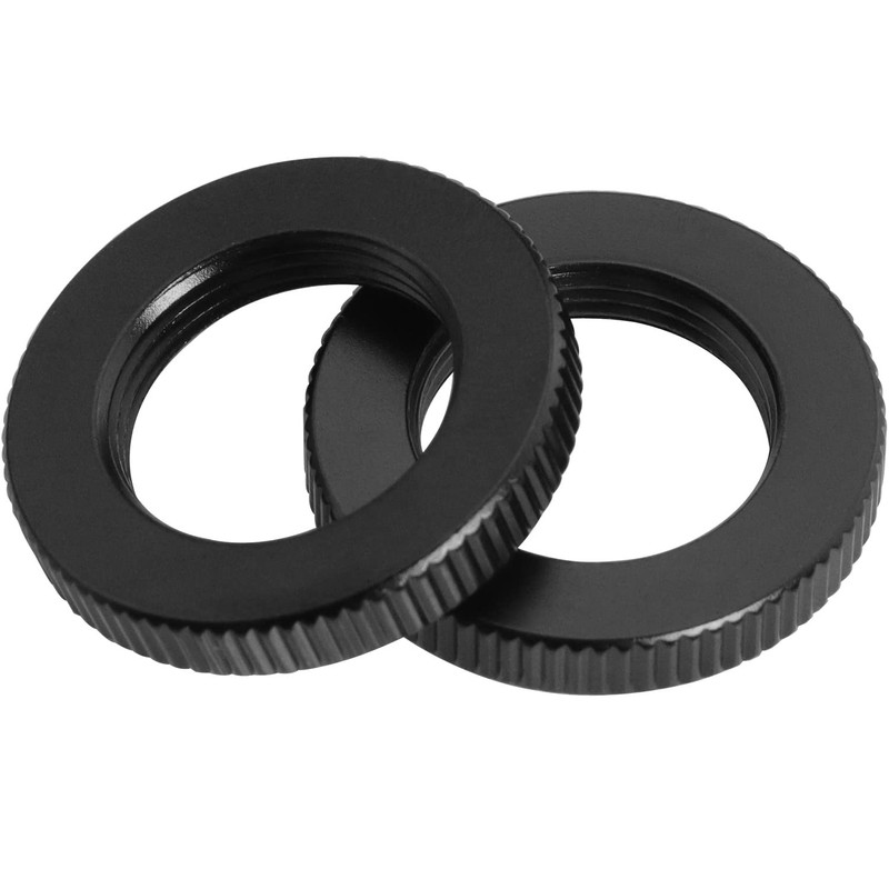 Knurled Microphone Stand Nut LUORNG 4PCS 5/8"-27 Dual Lock Nuts