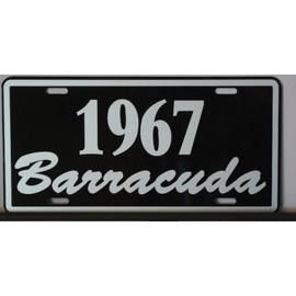 1967 67 Barracuda Metal License 6x12 Tag Fits Plymouth 360 440 Slant 6 Hot Rod Muscle Car Custom Classic Garage Bar Man Cave Office Novelty Wall Art Sign Gift