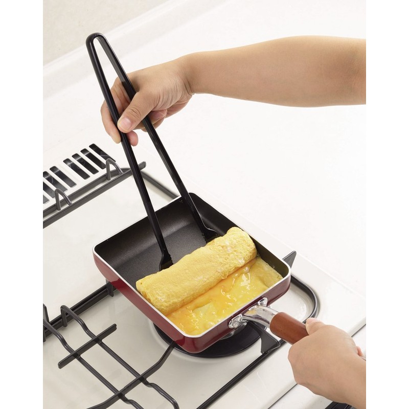 PEARL METAL BiT CC-1181 Egg Tongs Black 11.0 x 3.9