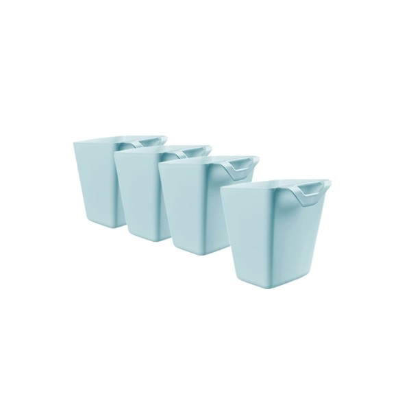 4 Pack Hanging Cup Holders,Trolley Basket Storage,Rolling Cart Accessorie,4.75x4"Storage Plant