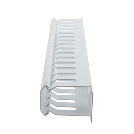 NavePoint 19 inch Wide Horizontal Cable Management, 1U, 2.5 inches deep, Signal White