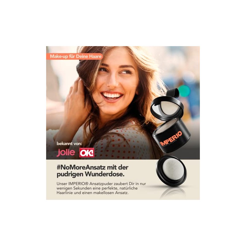 IMPERIO Ansatzpuder - Haar Concealer zur Haarverdichtung für Frauen und