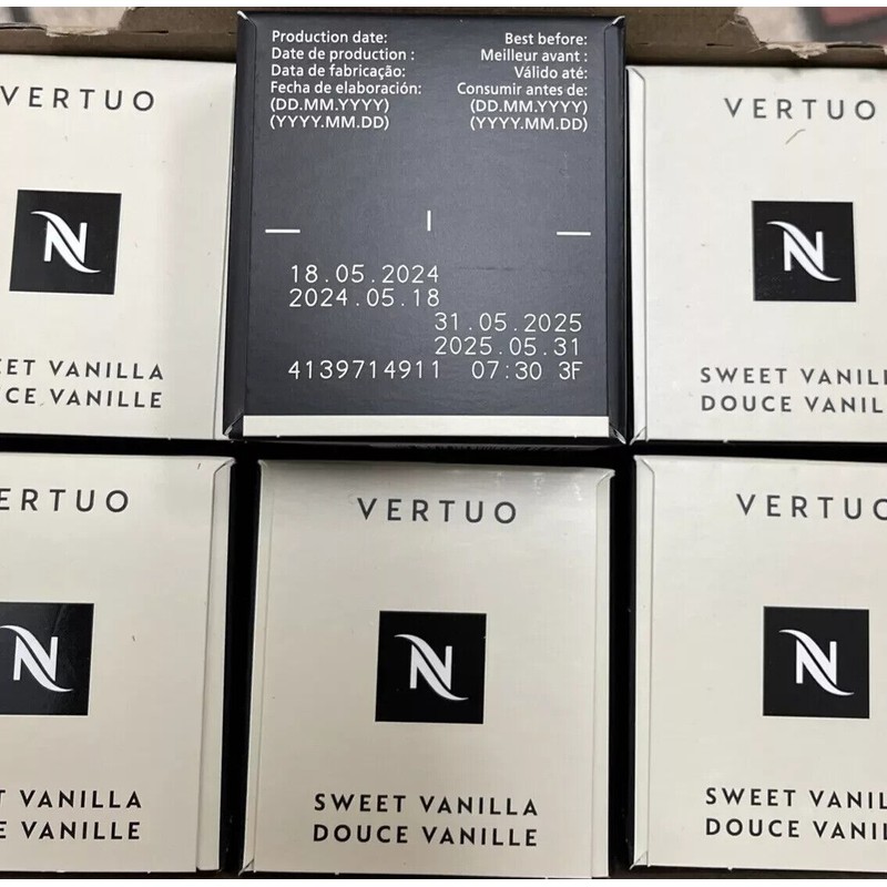 Nespresso Vertuo Sweet Vanilla/Douce Vanille Medium Roast 100 Pods LOOSE/BULK
