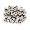 binifiMux 50pcs 1/4-20 Inch Nylon Inserted Self Locking Nuts 304 Stainless Steel
