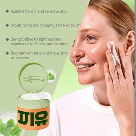 Almohadilla de Colágeno con Centella Asiática, Tónico Facial Antienvejecimiento, Minimizador de Poros, Cuidado de Piel Sensible, 100 PIECES/caja (1PCS)
