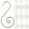120Pcs Gold Christmas Ornaments Hangers Hooks for Christmas Tree Baubles,