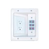 RiteAV Custom 6 Port Recessed Wall Plate Cable Concealer Management