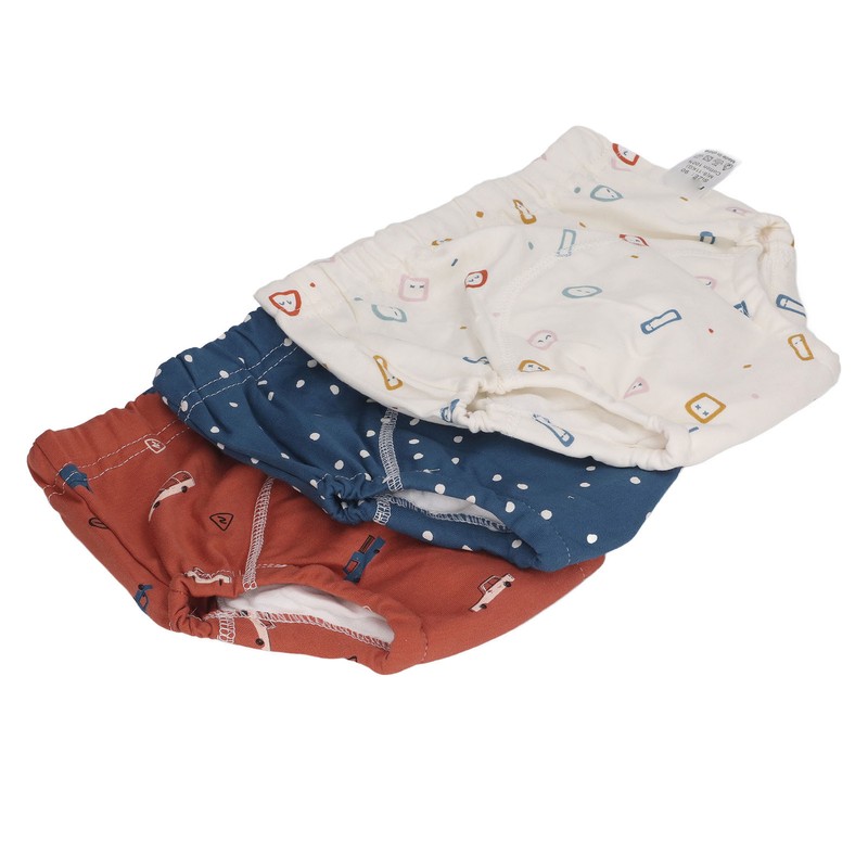 3pcs Baby Absorbent Training Pants Reusable Washable 6 Layers Gauze