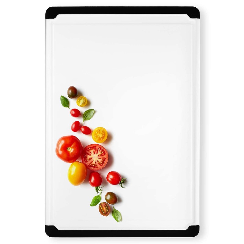 Large Cutting Board for Kitchen - 18x12 Inch Plastic Cutting