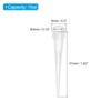 PATIKIL 10ul Pipette Tips 100 Pieces PP Plastic Autoclavable Universal