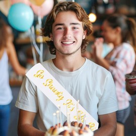 Diartpaint Go Shawty It’s Ya Birthday Sash, White Gold Hip Hop Rap Theme Birthday Sash Decorations, Funny Bday Accessories Sash Decor Supplies