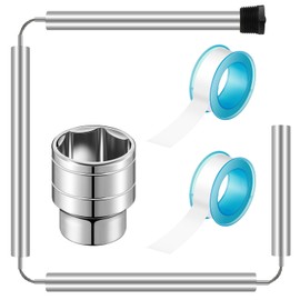 MorningRo 44 Inch Flexible Magnesium Water Heater Anode Rod, 3/4" NPT Thread Compatible with GE, Reliance, Richmond, Kenmore Water Heater Including 1-1/16" Hex Socket Tool and 2 Roll Tape