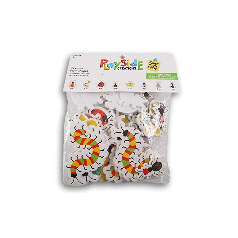 Garden Friends Bugs and Insects Foam Sticker Set - 72