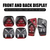 Jawmoy 3 PCS Universal Accelerate Clutch Brake Pedals Set, Nonslip
