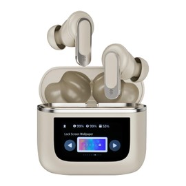 Fourmor kabellose Bluetooth-Kopfhörer mit Touchscreen, ENC-Rauschunterdrückung, Multifunktion, In-Ear-Typ, Lange Akkulaufzeit, Bluetooth 5.3 IPX7 wasserdicht, kompatibel mit iOS/Android/Windows