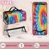 Pardick Abstract Tie Dye Travel Toiletry Bag Clear Cosmetic Bag