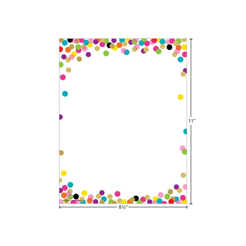 Confetti Computer Paper