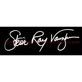 Stickershack Stevie Ray Vaughan 9 inch wide Rock legend Autograph Decal Sticker