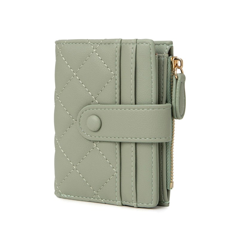 CHAOFANXI Women's Small Bifold Leather Purse for Women, Small and