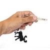 Keyring Bottle Opener Black Metallic Elk