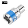HARFINGTON 3pcs 1/2 Inch Drive 6-Point Socket 9mm CR-V Metric