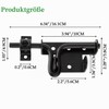 Litensh Door Bolt Double-Sided Sliding Bolt Door Lock with Padlock