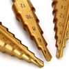 FIXTOOLS 3PCS HSS Step Bits, High Speed Steel Step Drill