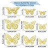 36 PCS Gold Butterfly Decoration