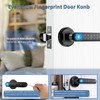 Evanshow Fingerprint Door Lock Biometric Door Knob with Keypad Keyless
