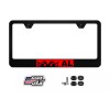 BLVD Albanian Flag / Eagle License Plate Frame Red &