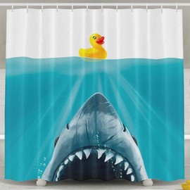 Jagfhhs Save Ducky Custom Shower Curtain Decoration 72 x 72 inch
