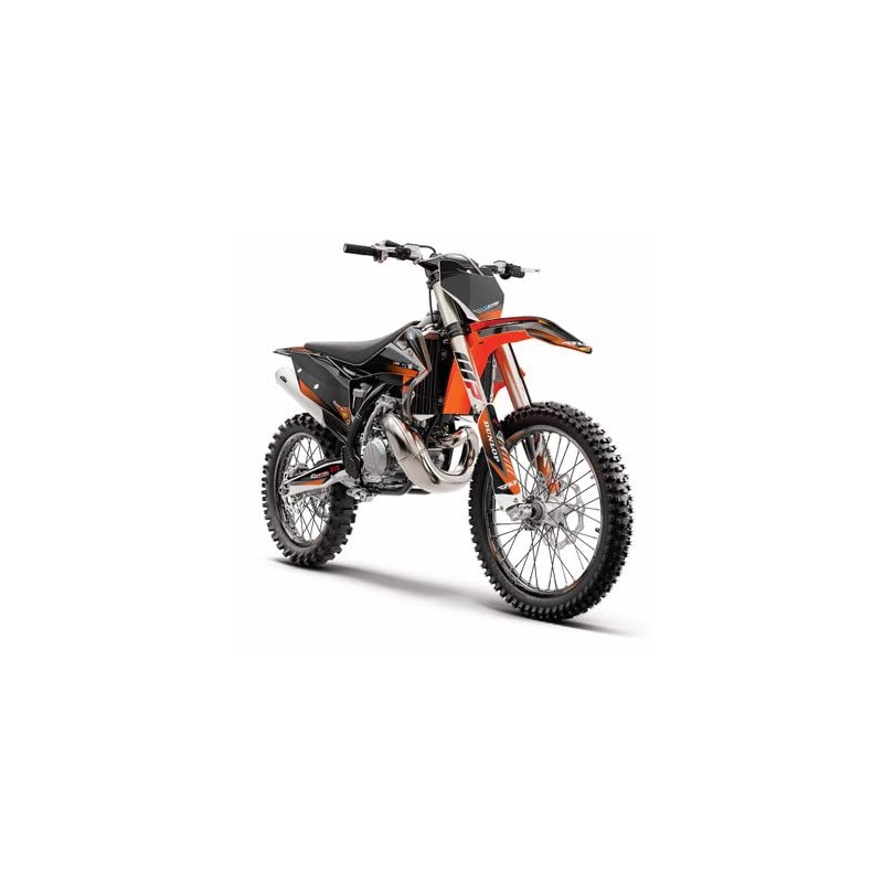 2003 MXC Surge Black Senge Graphics Complete Kit with Rider