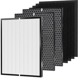 7 Pack Amboseli 3000 Filter Replacement – Compatible with 3000 Air Purifier (1 Filter and 6 Carbon Pre Filters)