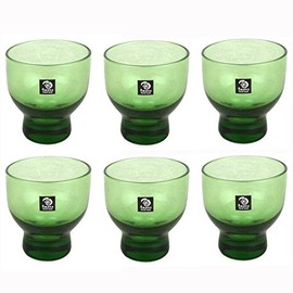 JapanBargain 2624x6, Shot Glasses Glass Cup for Japanese Cold Sake Cups Set of 6, Green