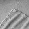 Aisbo Fleece Blanket Grey Throw - Versatile Soft Warm Blanket