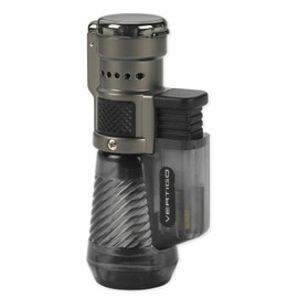 Vertigo New Vertigo Cyclone Triple Jet Lighter in Clear Grey / Charcoal