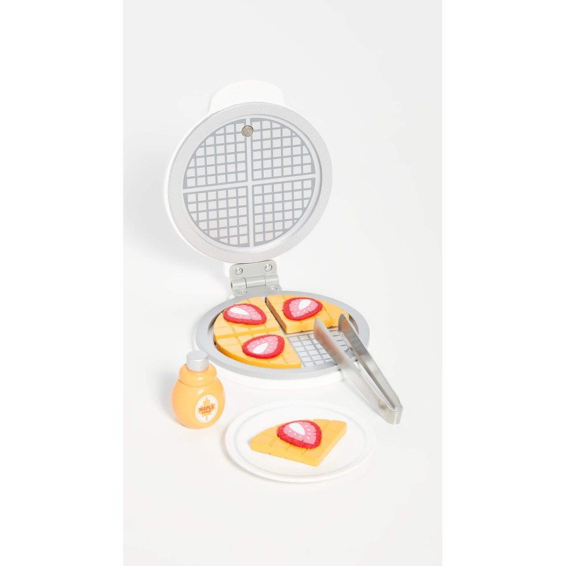 Hape E3149 Imitation Wooden Kitchen Waffle Maker and Accessories Set