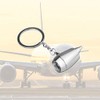 DonJordi Engine Turbine Keyring with Ring for All Pilots and