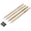 Pepperell Real Slate Chalk Pencils 5/Pkg W/Sharpener