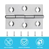 20 Pcs Metal Hinges, Folding Butt Hinge, 2 Inch Door