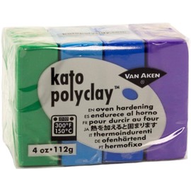 Van Aken International Kato Polyclay 4-Color Set, Multicolor