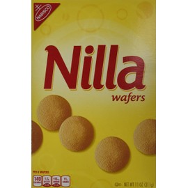 Nabisco Nilla Wafers, 11-Ounce (Pack of 4)