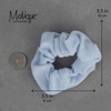 Set of 2 Terry Hair Scrunchies - Light Blue