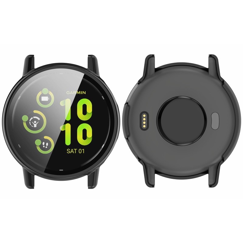 SHEAWA Garmin Vivoactive 5 Case Cover PC + Tempered Glass