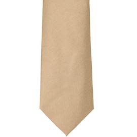 tiemart Solid Color Necktie (Bronze)