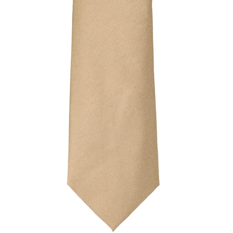 tiemart Solid Color Necktie (Bronze)