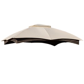 Aoodor 10 x 12 ft Patio Gazebo Canopy Fabric Replacement, Canopy Fabric Only
