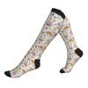 famliihw Retro Flowers Mushroom Compression Socks Knee High Supports Socks