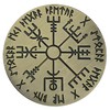 GARASANI Wayfinder Coin Viking Compass Coin Vegvisir Wayfinder Symbol Norse